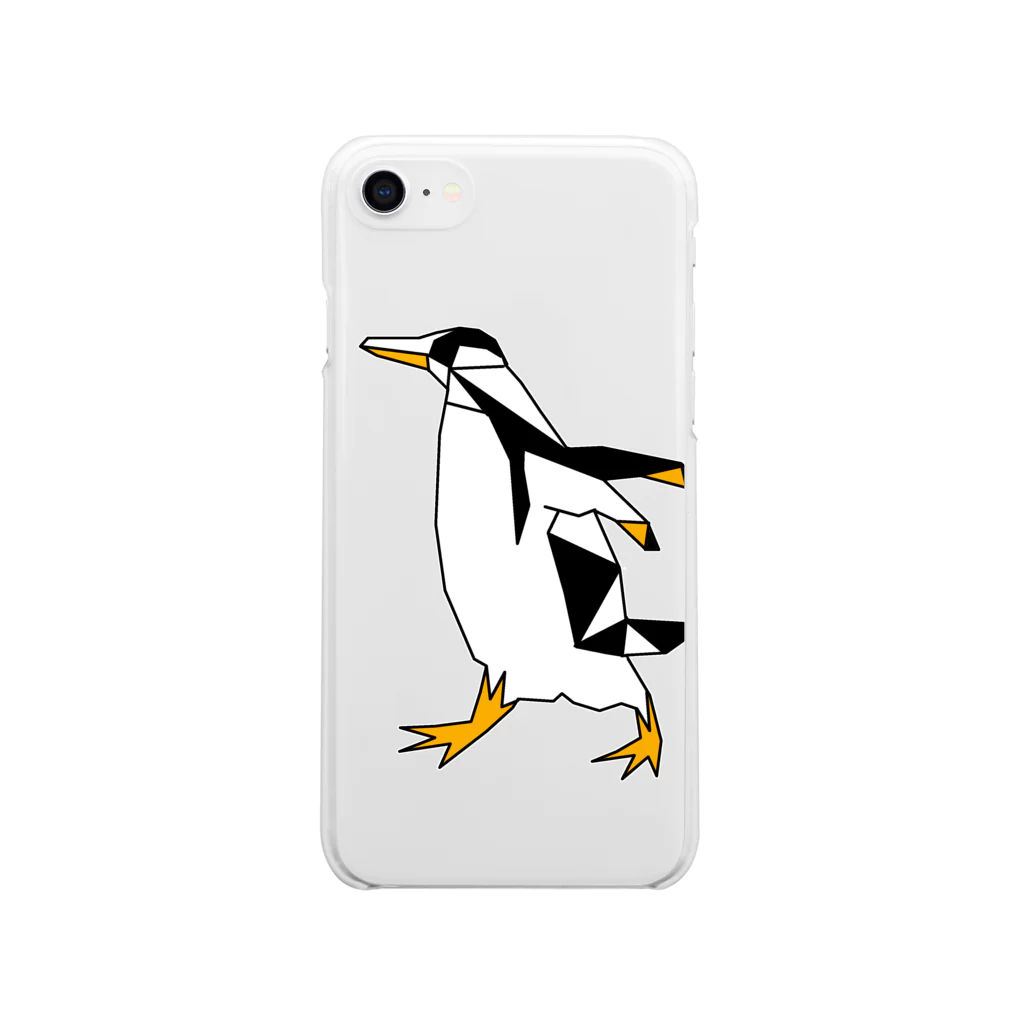 PGcafe-ペンギンカフェ-の走れペンギン Soft Clear Smartphone Case