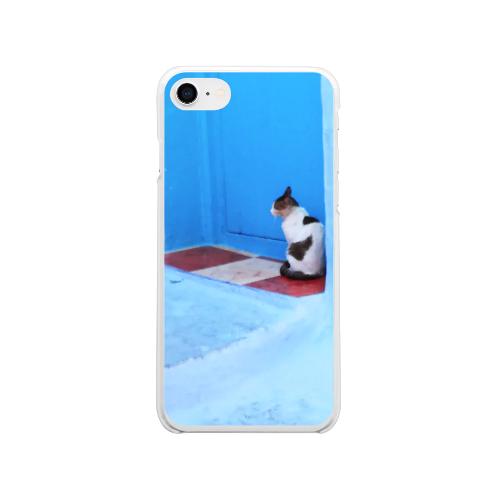 ひつじのアトリエ【公式】のモロッコの猫さん Soft Clear Smartphone Case