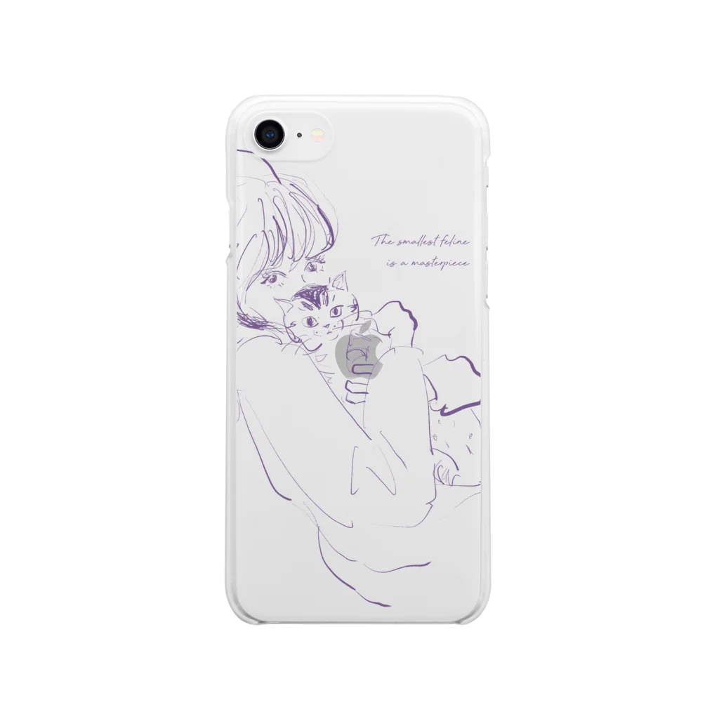 Nanami FujiのThe smallest feline Soft Clear Smartphone Case