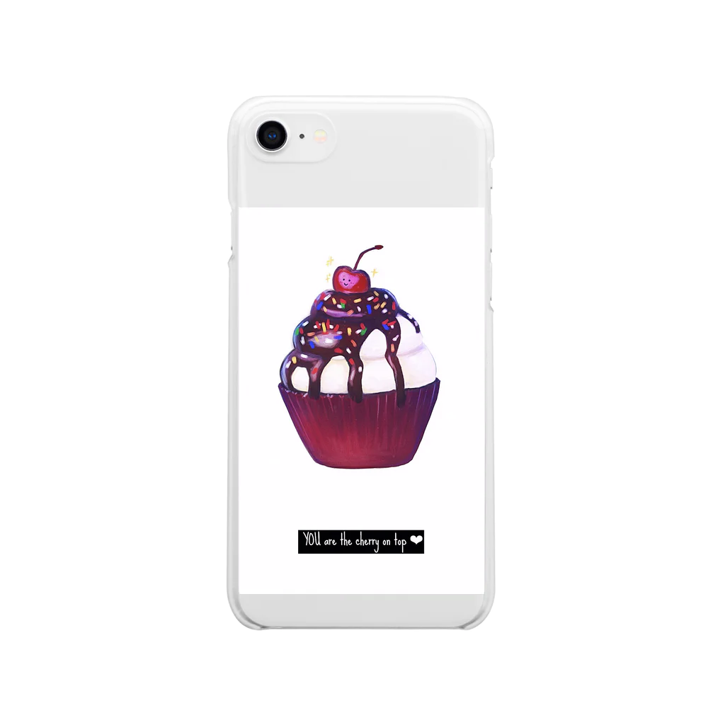 vapepoのYou are the cherry on top  Soft Clear Smartphone Case