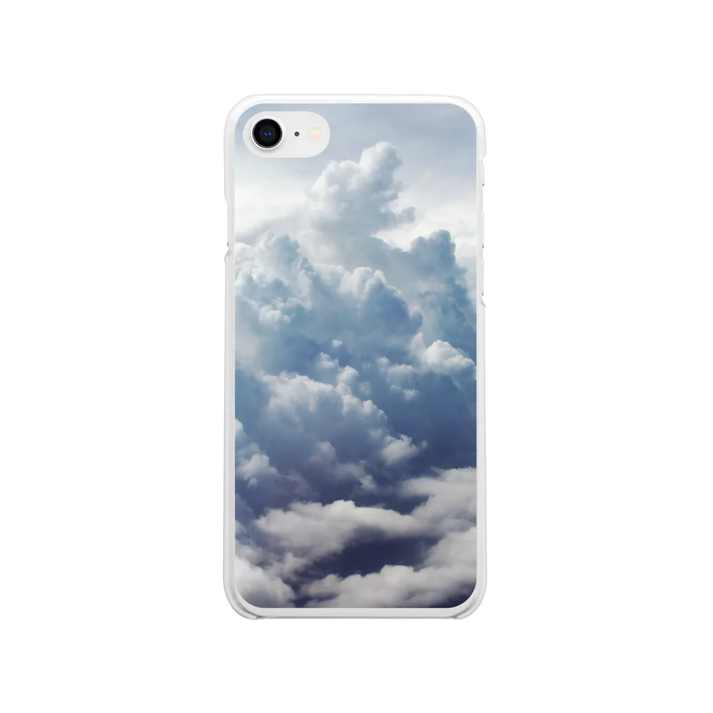 YASAKASAKUの雲スマホケース☁ Soft Clear Smartphone Case