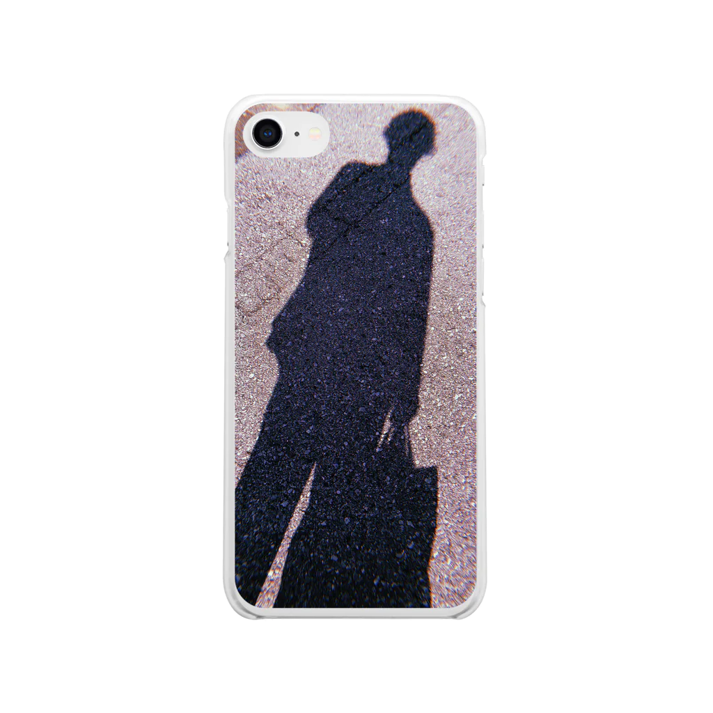 August 22の影絵 Soft Clear Smartphone Case