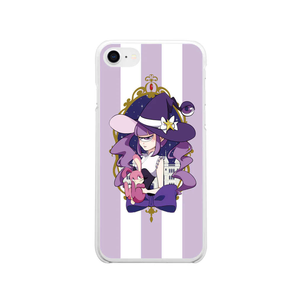 縞田葉の魔法少女単眼ちゃん Soft Clear Smartphone Case