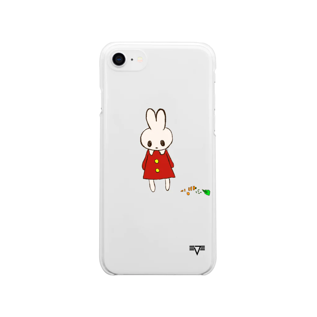 JudeHelix（☠ユダヘリックス☣）の病んでるうさぎちゃん Soft Clear Smartphone Case