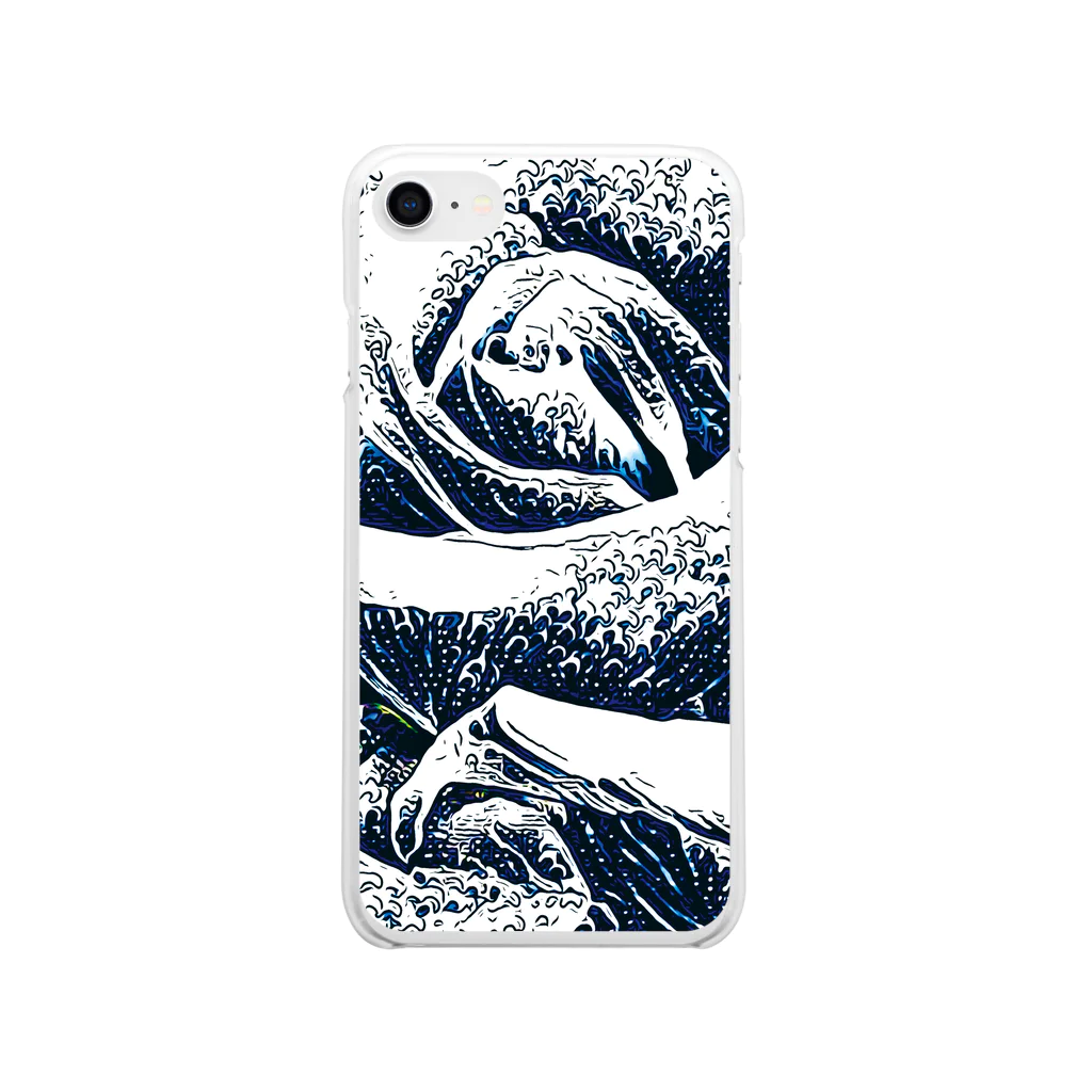 MomenTees ANNEXの浮世の薔薇 Soft Clear Smartphone Case