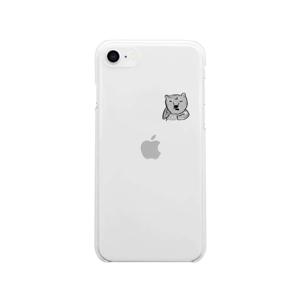 zoo_zooのつきのわぐまん Soft Clear Smartphone Case