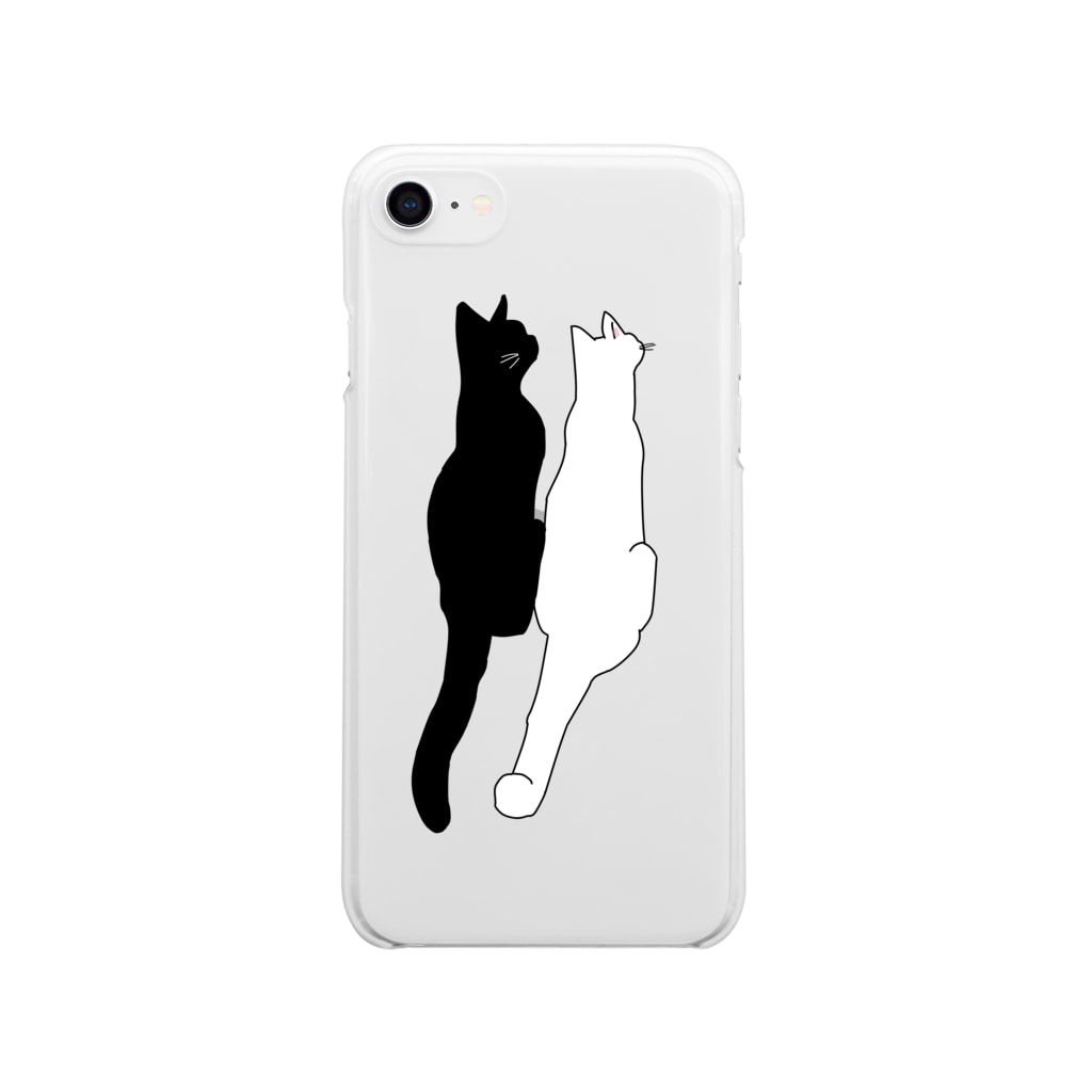 シンプルな白猫 Amp 黒猫 小鳥と映画館 Kotori To Eigakan のソフトクリアスマホケース Iphoneケース 通販 Suzuri スズリ シンプルな白猫 Amp 黒猫 小鳥と映画館 Kotori To Eigakan のソフトクリアスマホケース Iphoneケース 通販 Suzuri スズリ