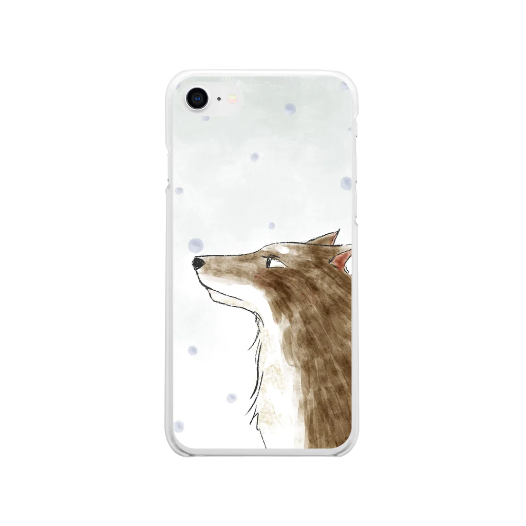 えもんの冬狼 Soft Clear Smartphone Case