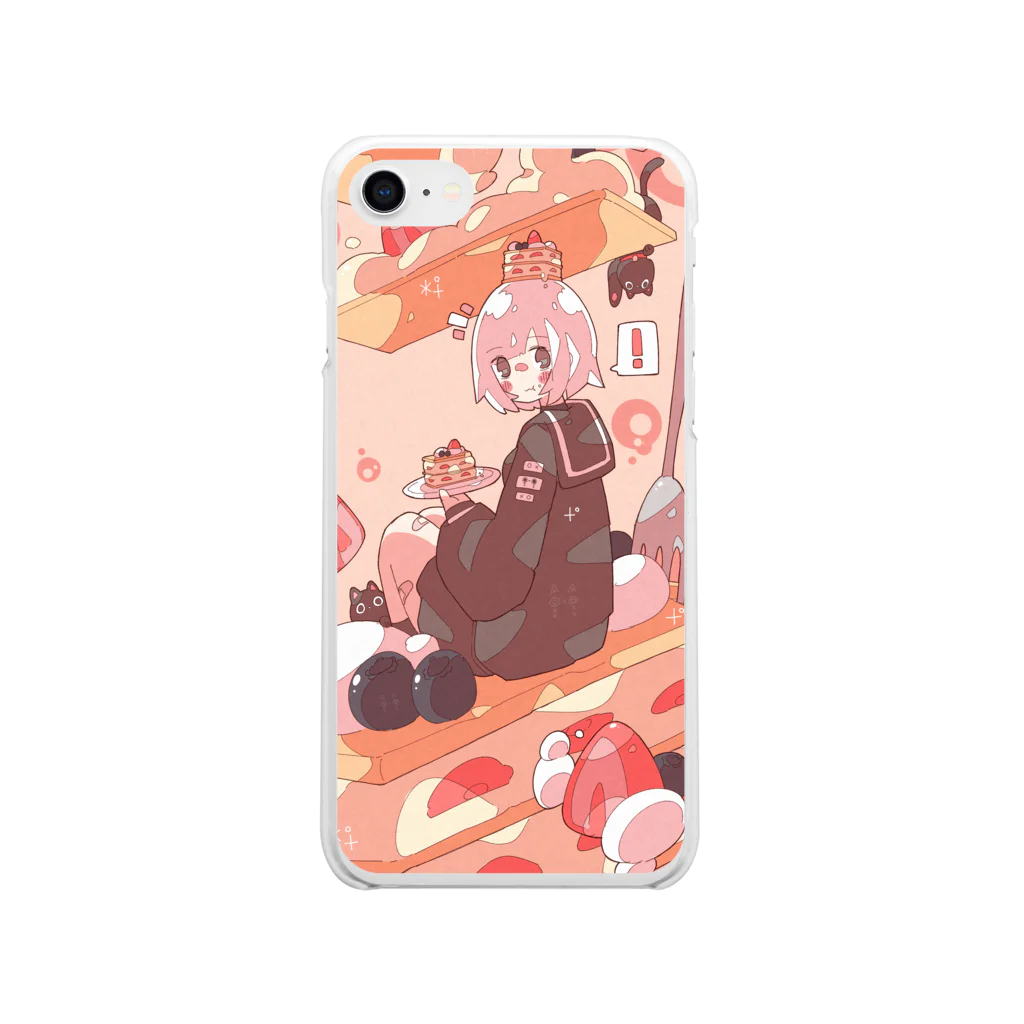 Haるの「ミルフィーユ系女の子🍰」 Soft Clear Smartphone Case