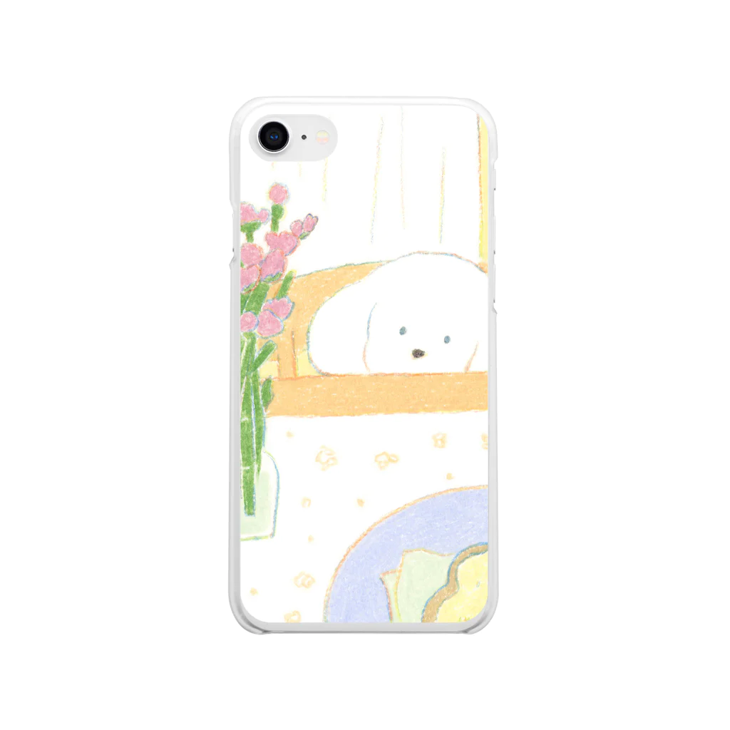 てらおかなつみのいぬのグッズ Soft Clear Smartphone Case