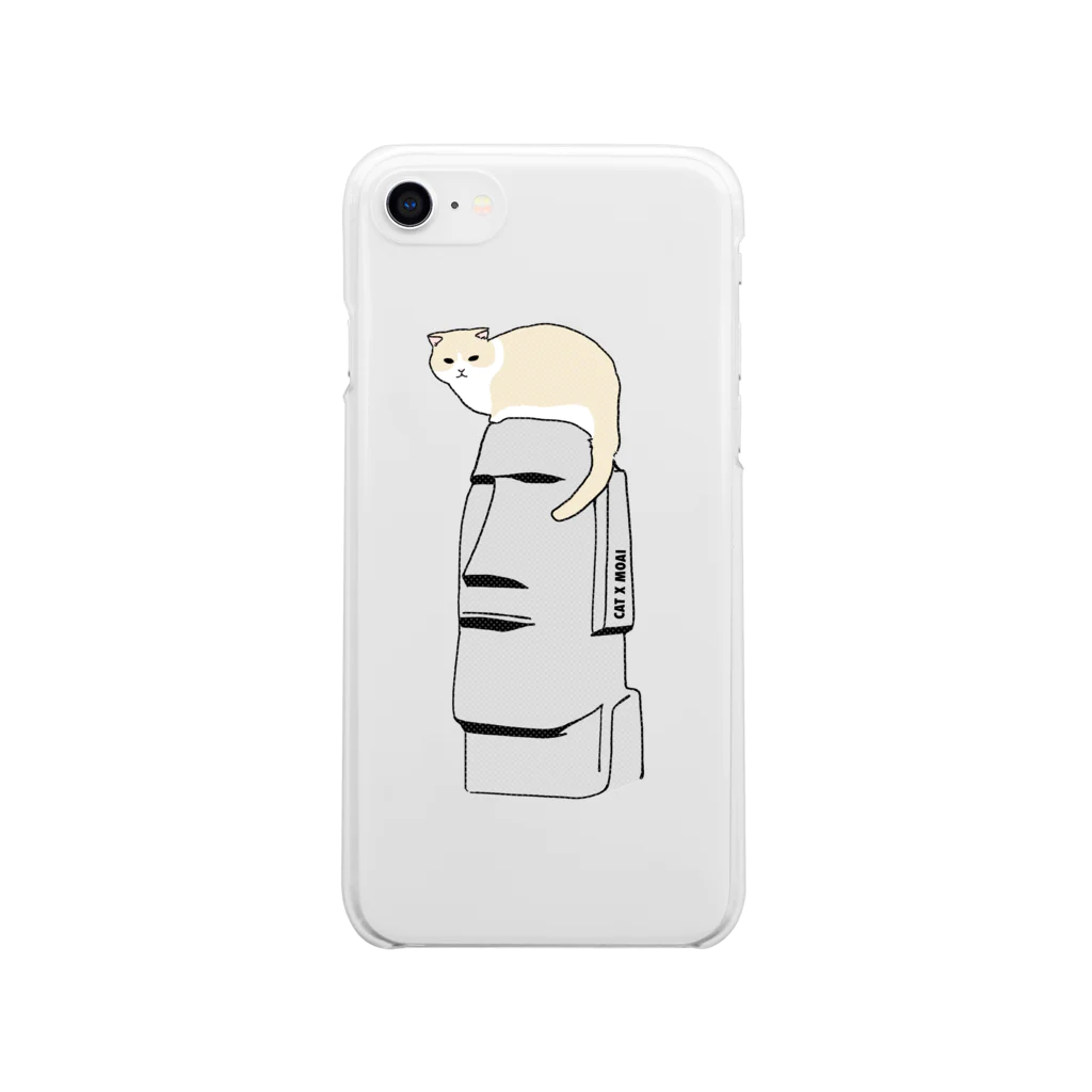 CAT XのCAT X MOAI Soft Clear Smartphone Case