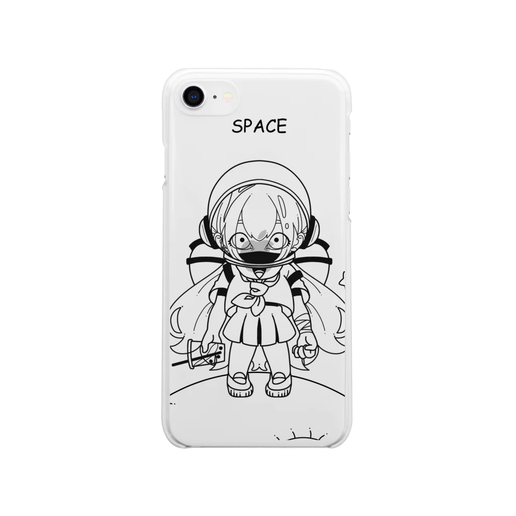 おかざきの宇宙少女 Soft Clear Smartphone Case