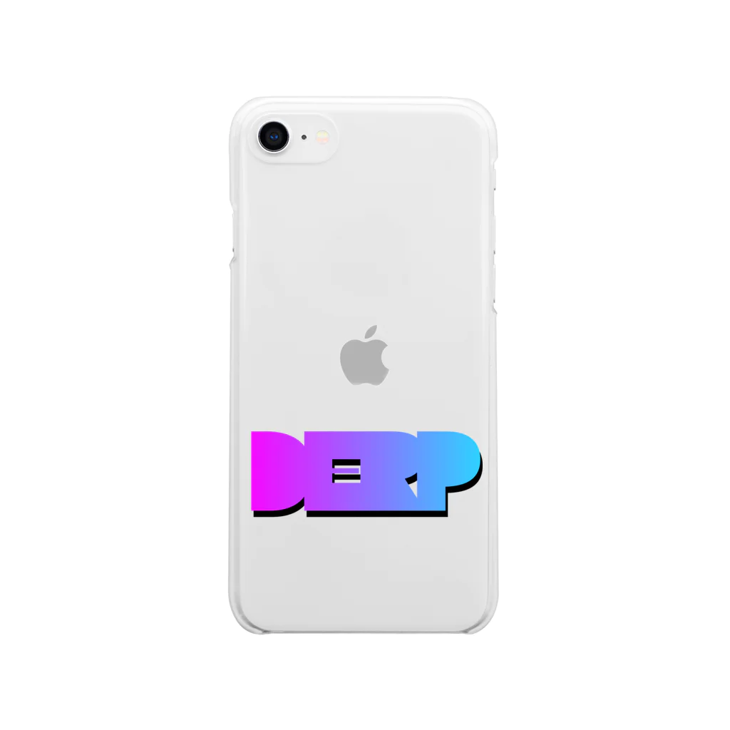 Waste CabaretのTeam DERP Logo 3D Soft Clear Smartphone Case