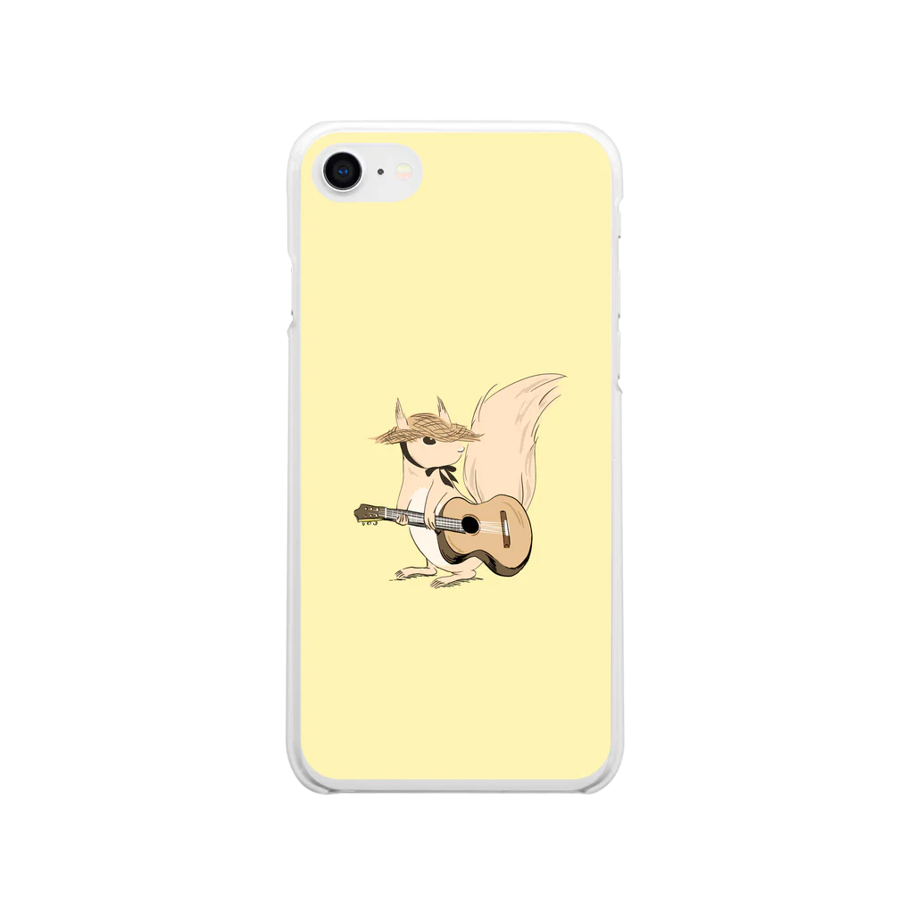 sayako_illustrationのギタりすト Soft Clear Smartphone Case