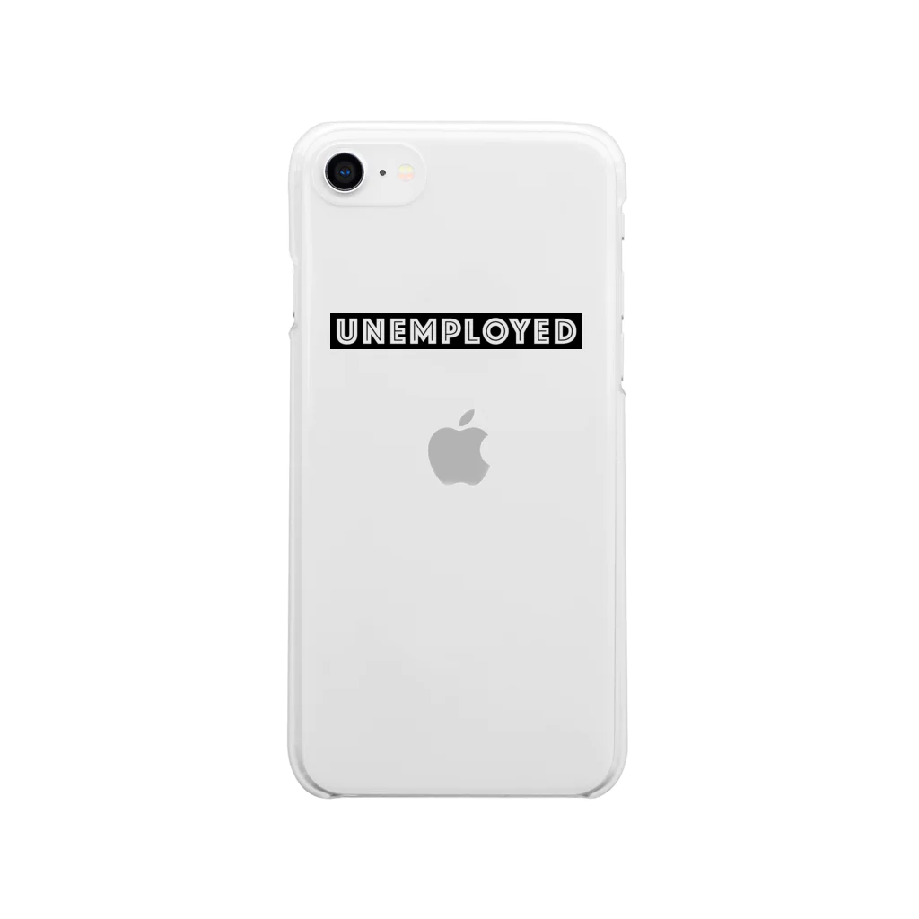 mincora.のニート UNEMPLOYED　- black ver. 02 - Soft Clear Smartphone Case