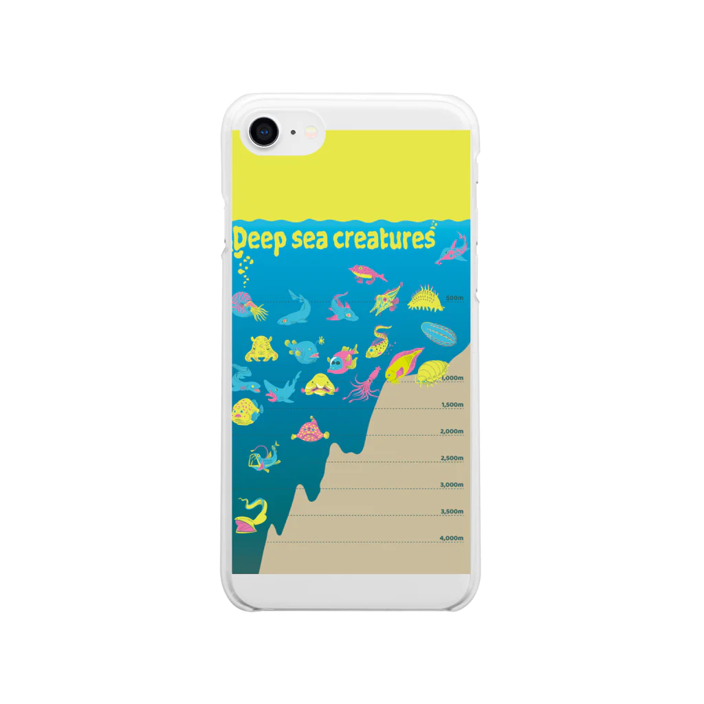 cementmilk WEBショップのDeep sea creatures Soft Clear Smartphone Case
