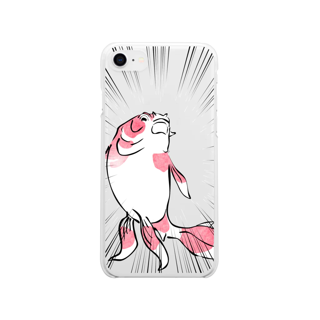 INIの金魚づくし１ Soft Clear Smartphone Case