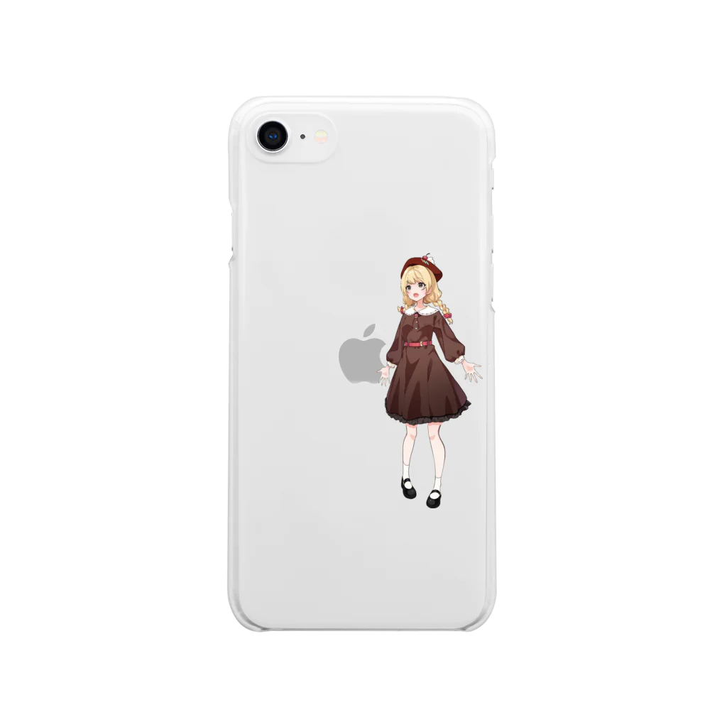 甘野りんね🍮🍬の【iPhone8/7専用】りんごをたべたいりんね Soft Clear Smartphone Case