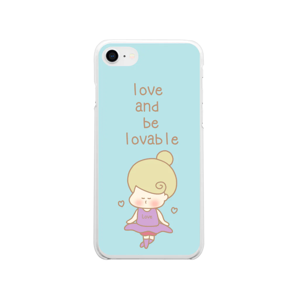 Kana's yururi ギャラリーの愛し､愛らしくあれ。 Soft Clear Smartphone Case