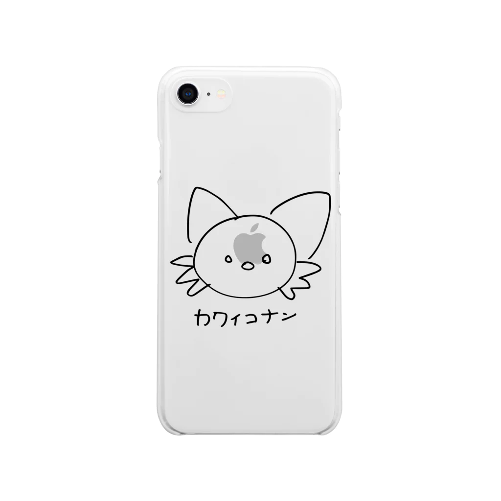 imoimoiのカワイコナン Soft Clear Smartphone Case