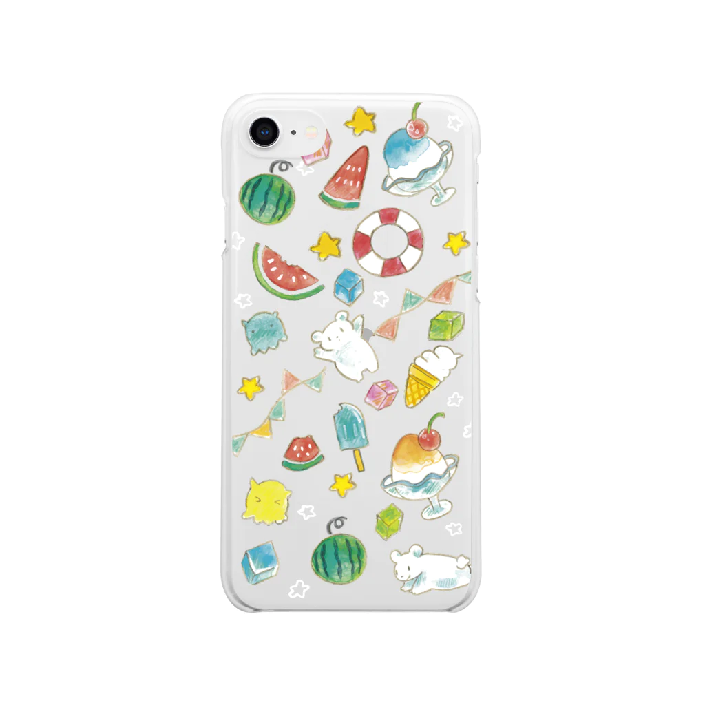 Asariiiiのサマーパラダイス Soft Clear Smartphone Case