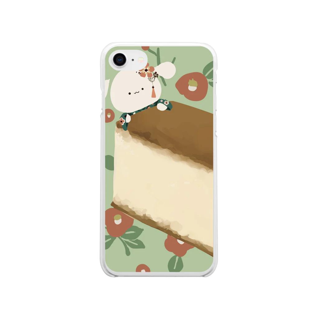 モフのモフ Soft Clear Smartphone Case