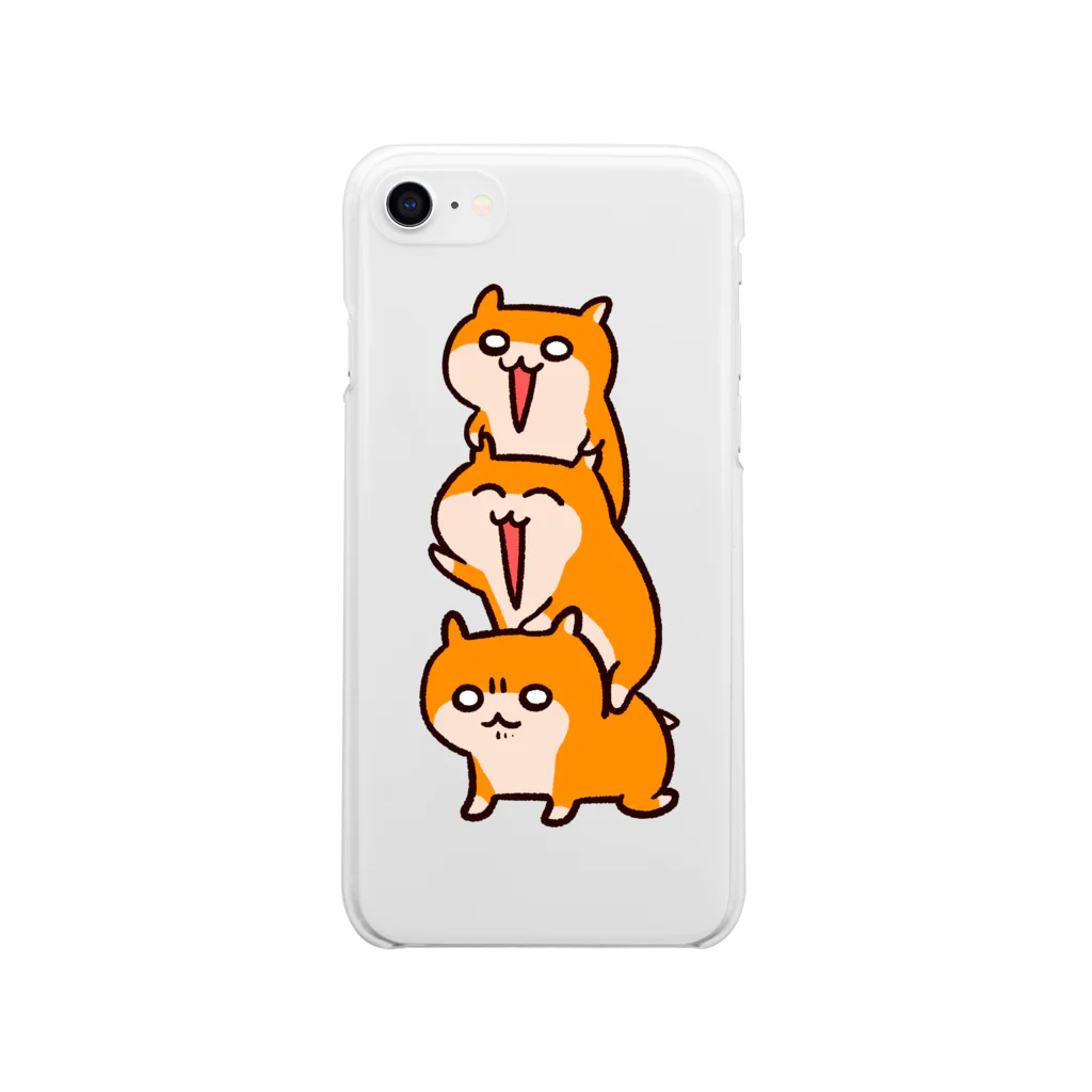 NORICOPOのクソハムトリオ Soft Clear Smartphone Case