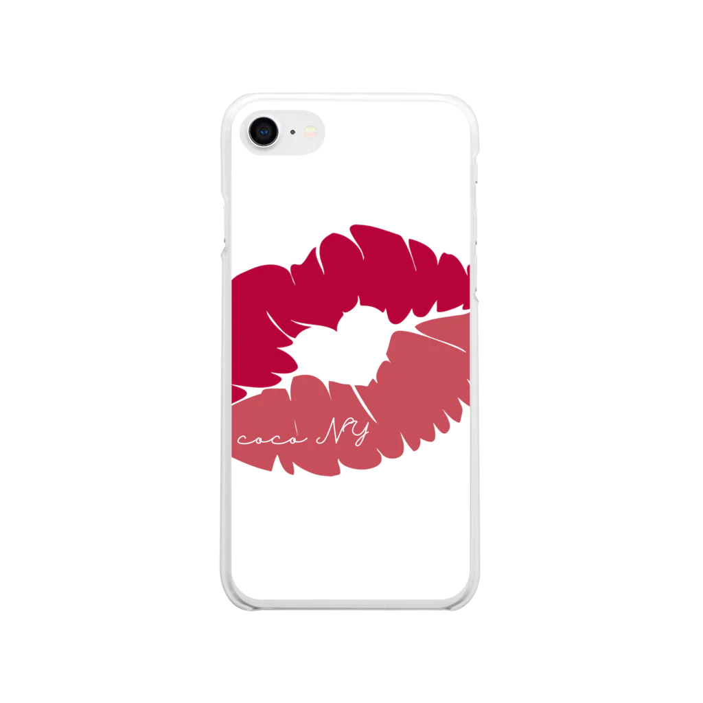 coco NYのcoco kiss Soft Clear Smartphone Case