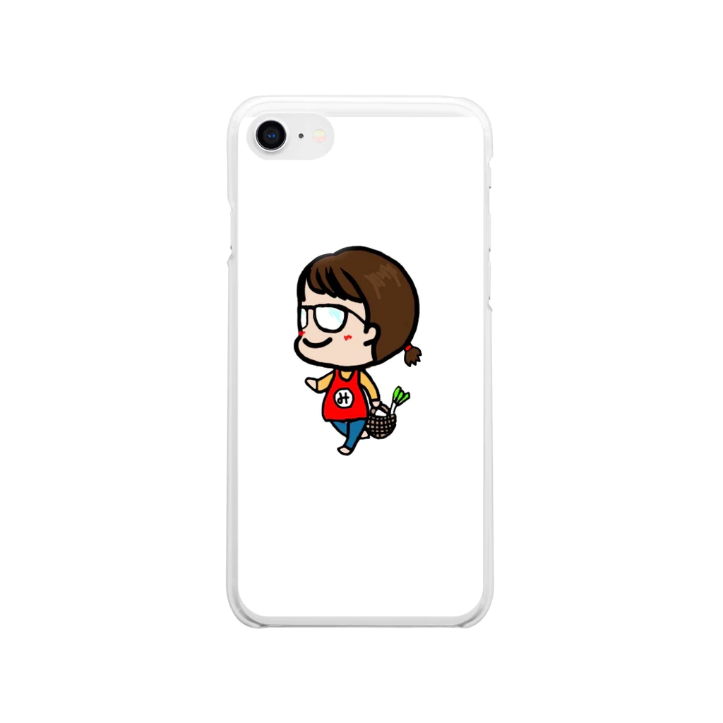 うらをのみたさん（まりりんver） Soft Clear Smartphone Case