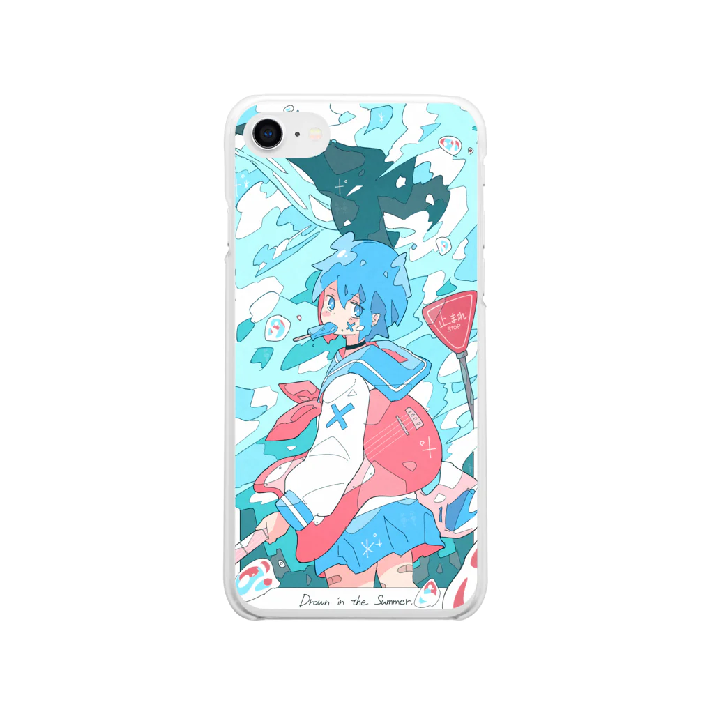 Haるの「夏に溺れる。」 Soft Clear Smartphone Case