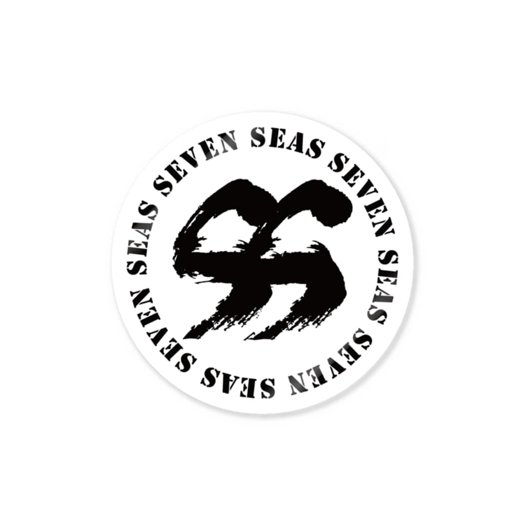 ステッカー 丸ロゴ セブンシーズ Online Store Sevenseas のステッカー通販 Suzuri スズリ