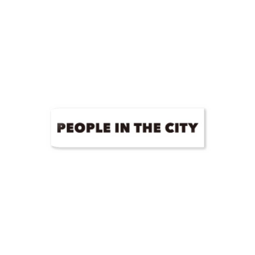 PEOPLE IN THE CITY のPEOPLE IN THE CITY ステッカーB Sticker