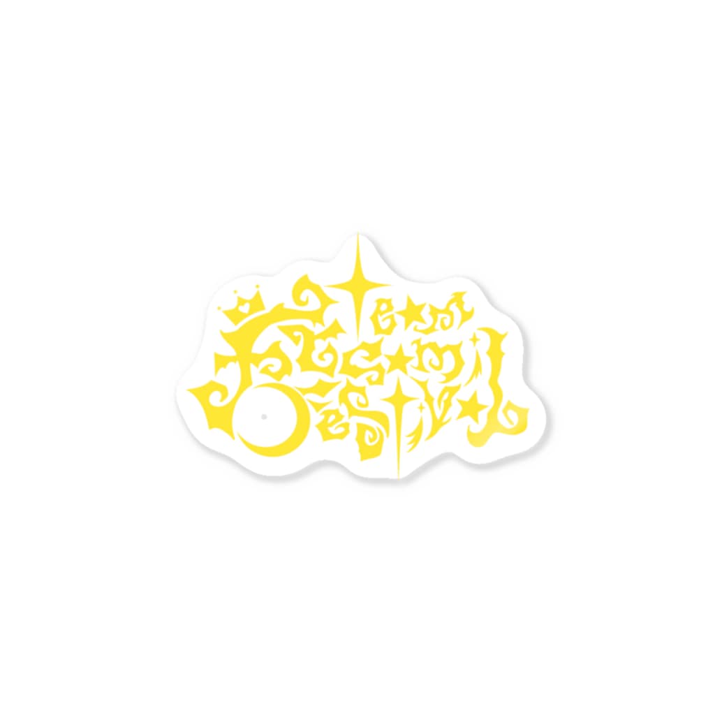 Asamiフェスグッズ WEB STOREのステッカー2019黄色 Sticker
