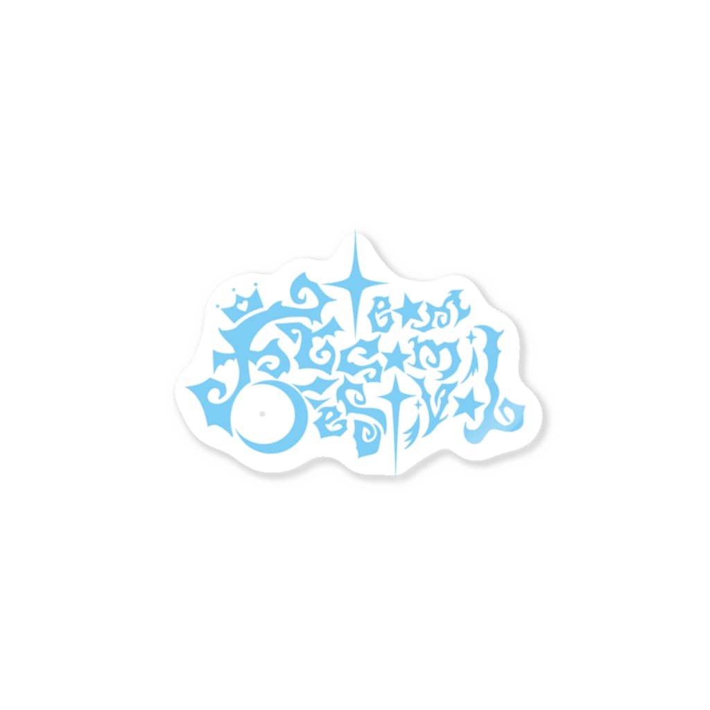 Asamiフェスグッズ WEB STOREのステッカー2019水色 Sticker