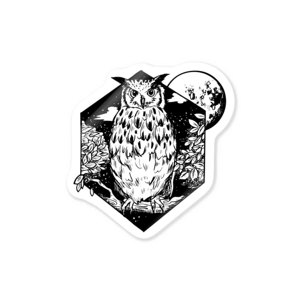 ネイチャーシリーズ フクロウ Nature Series Owl Sticker By Nviveto Suzuri ネイチャーシリーズ フクロウ Nature Series Owl Sticker By Nviveto Suzuri