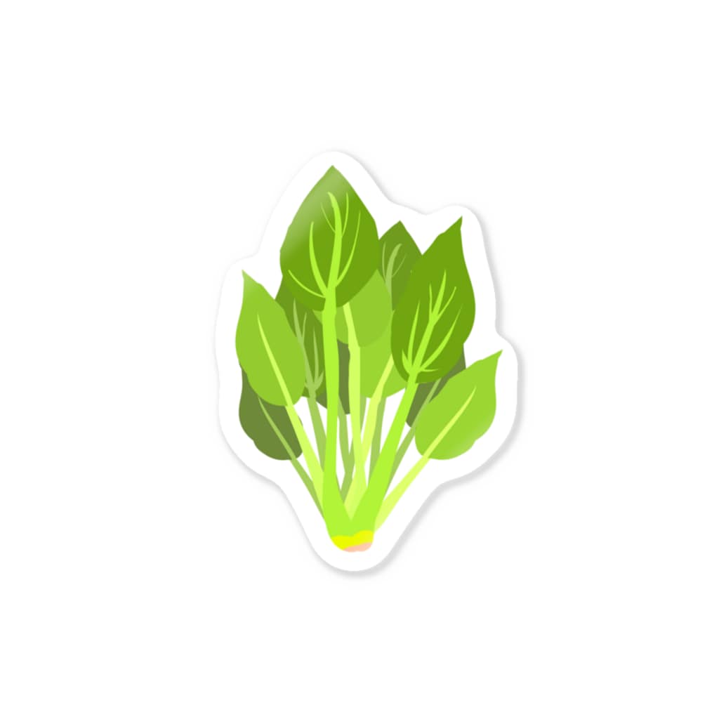 ほうれん草 ほうれんそうイラストグッズ 果物 お野菜シリーズ Sticker By Illust Designs Lab Suzuri
