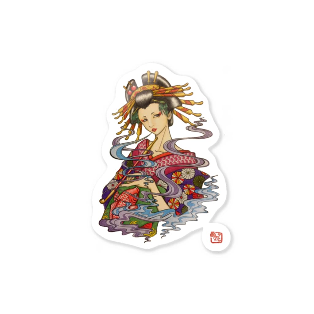 花魁 うかさんち Ukasan Thi のステッカー通販 Suzuri スズリ 花魁 うかさんち Ukasan Thi のステッカー通販 Suzuri スズリ
