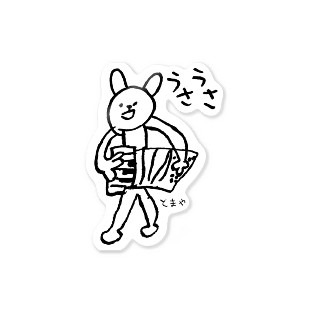 tomaya＊otaruのうさうさアコーディオン Sticker