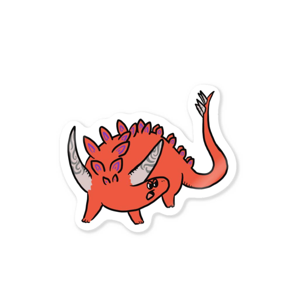 ギガントスピノサウルス 恐竜グランプリ Sticker By ほしいのいらすと Hoshinoki Suzuri