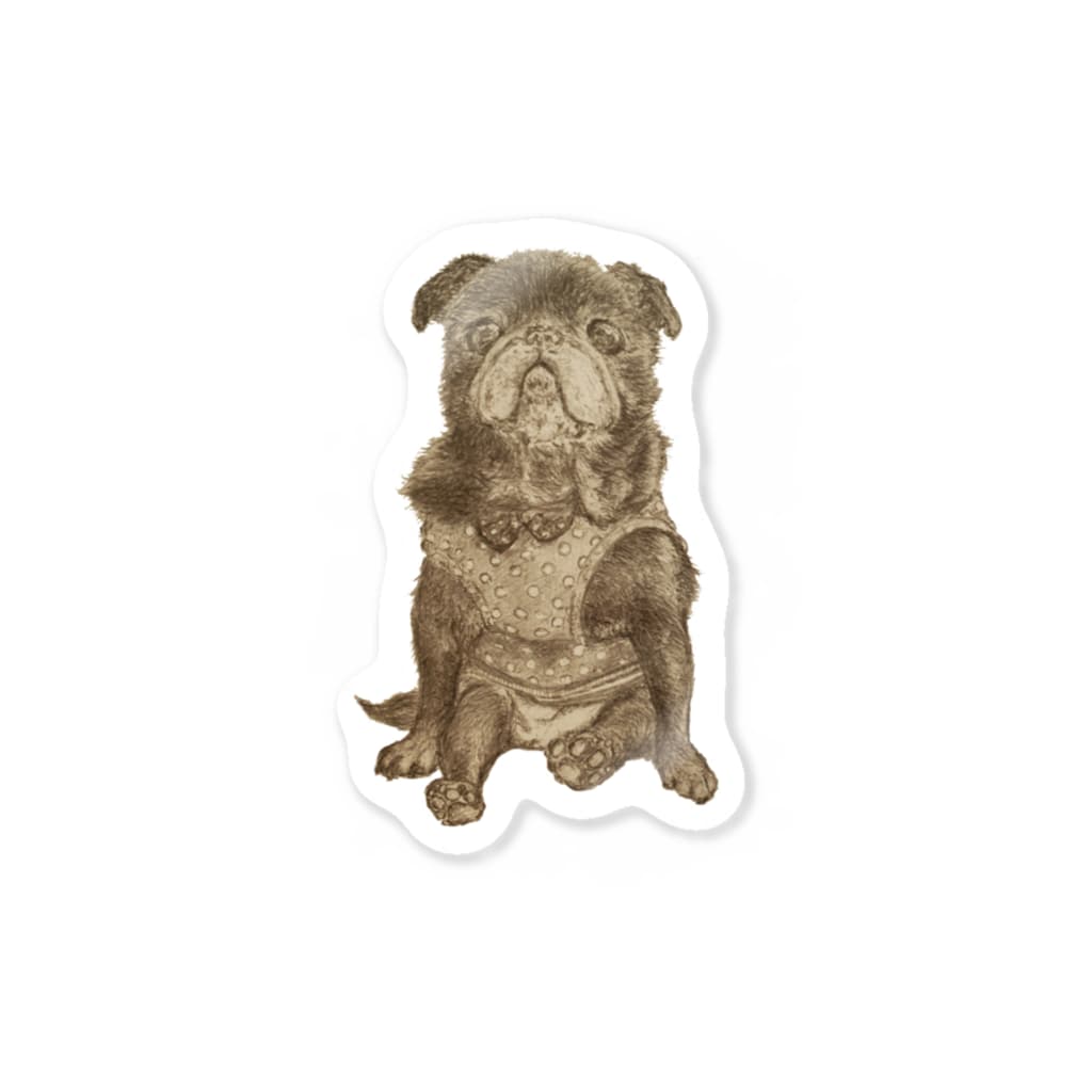 おすわり黒パグちゃん パグ画像あかうんと Pugpugphotos のステッカー通販 Suzuri スズリ おすわり黒パグちゃん パグ画像あかうんと Pugpugphotos のステッカー通販 Suzuri スズリ