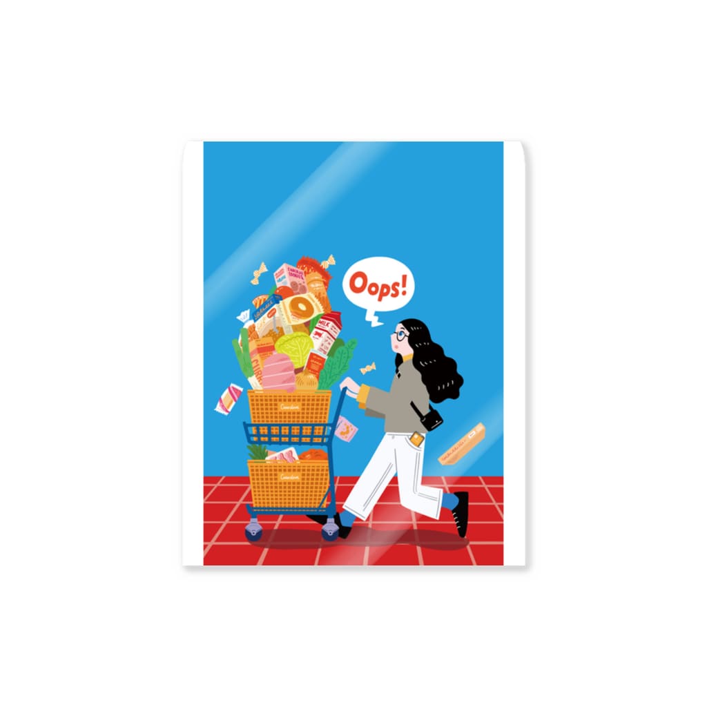 KOUHOKU_GARDENの shopping(背景ポスターなし) Sticker