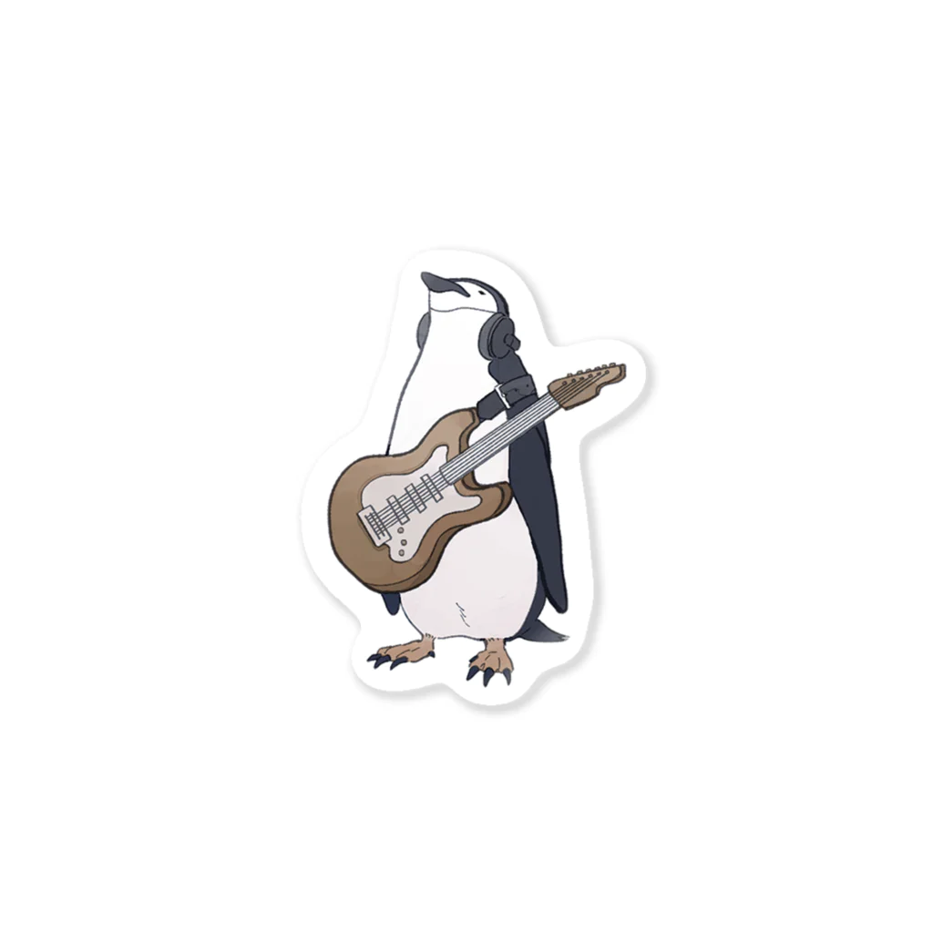 騒音のない世界 SHOPの騒音のない世界のペンギンステッカー Sticker