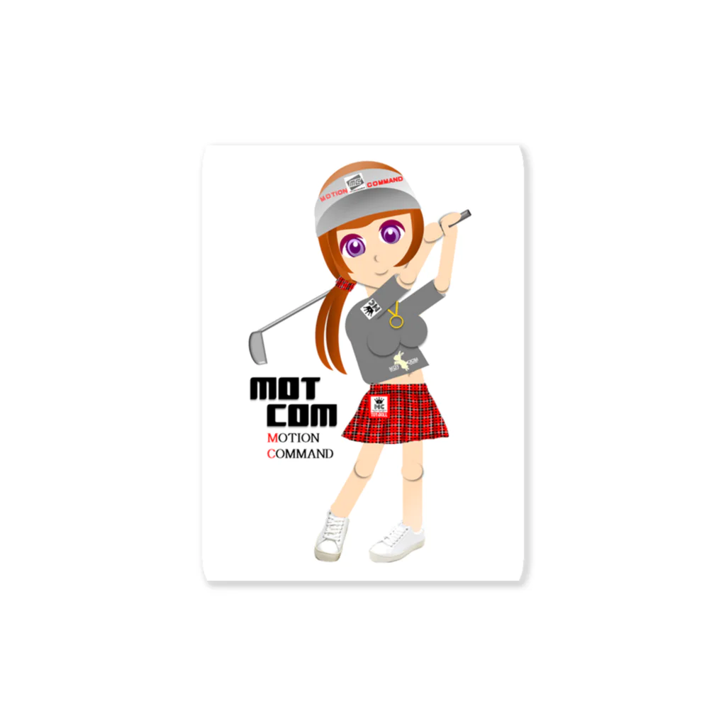 MOTCOM Winkel+の「ゴルフ女子」MOTCOM Golfgirls Sticker