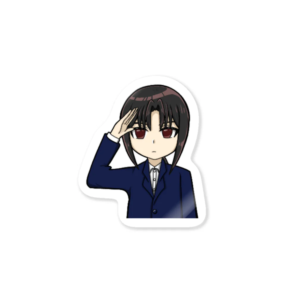 Syuan116の敬礼をする女の子 Sticker