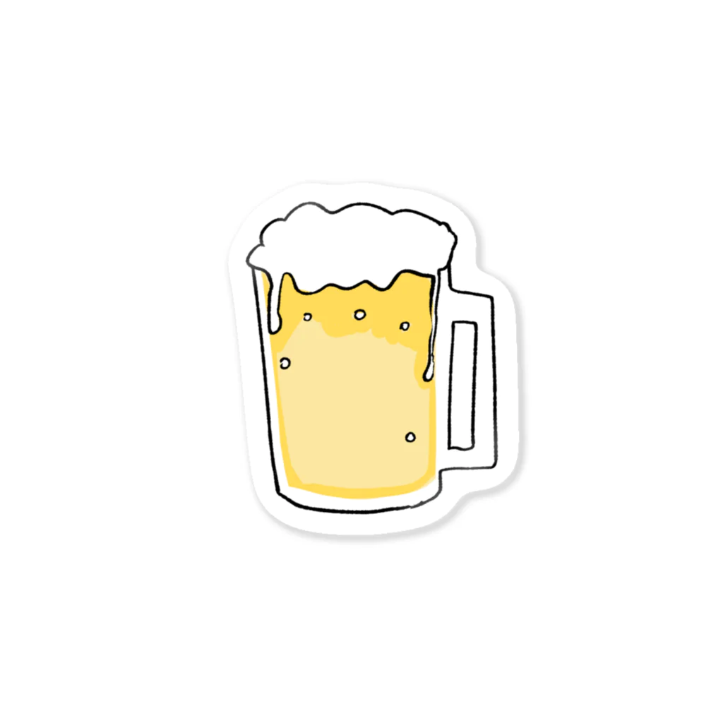 misu___waterのビールのステッカー Sticker