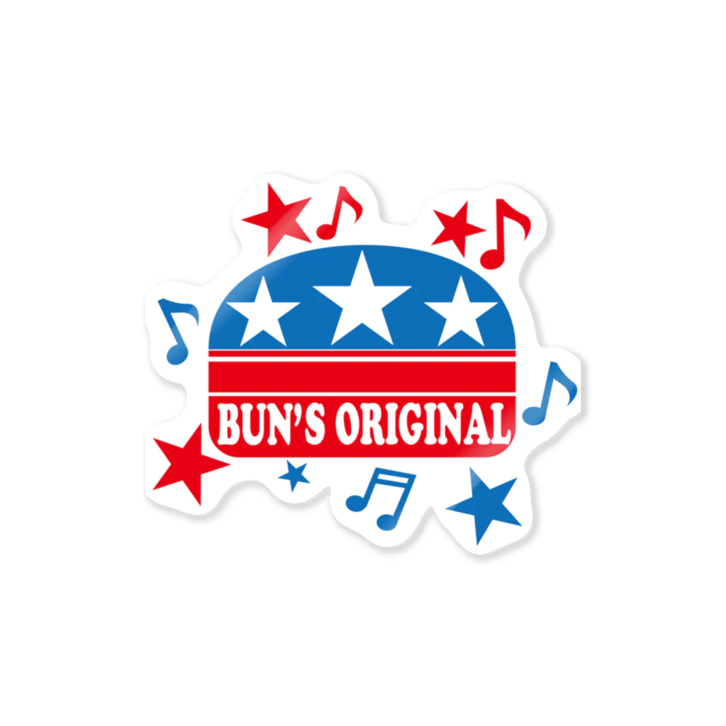 バンズオリジナルの<BUN'S ORIGINAL> バンズバーガーロゴ Sticker