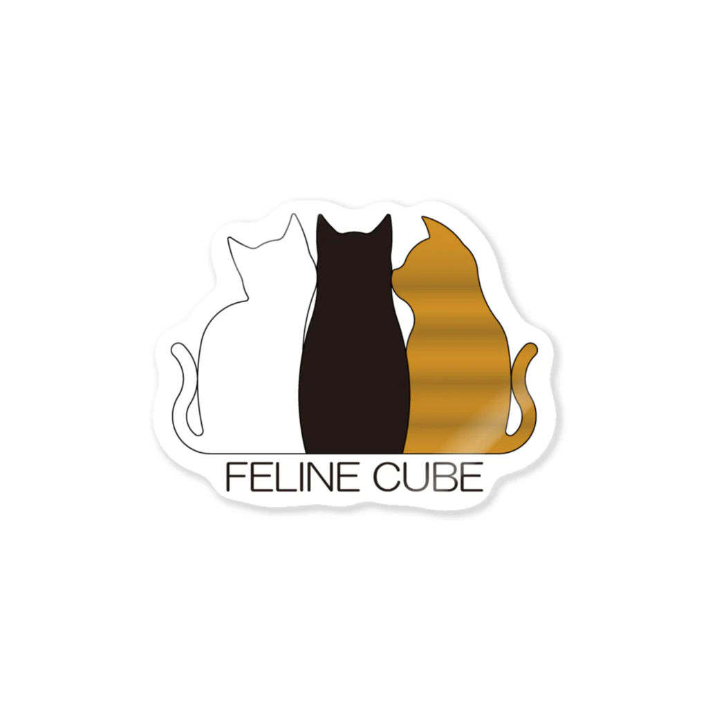 3x2x1のFELINE  CUBE  Sticker