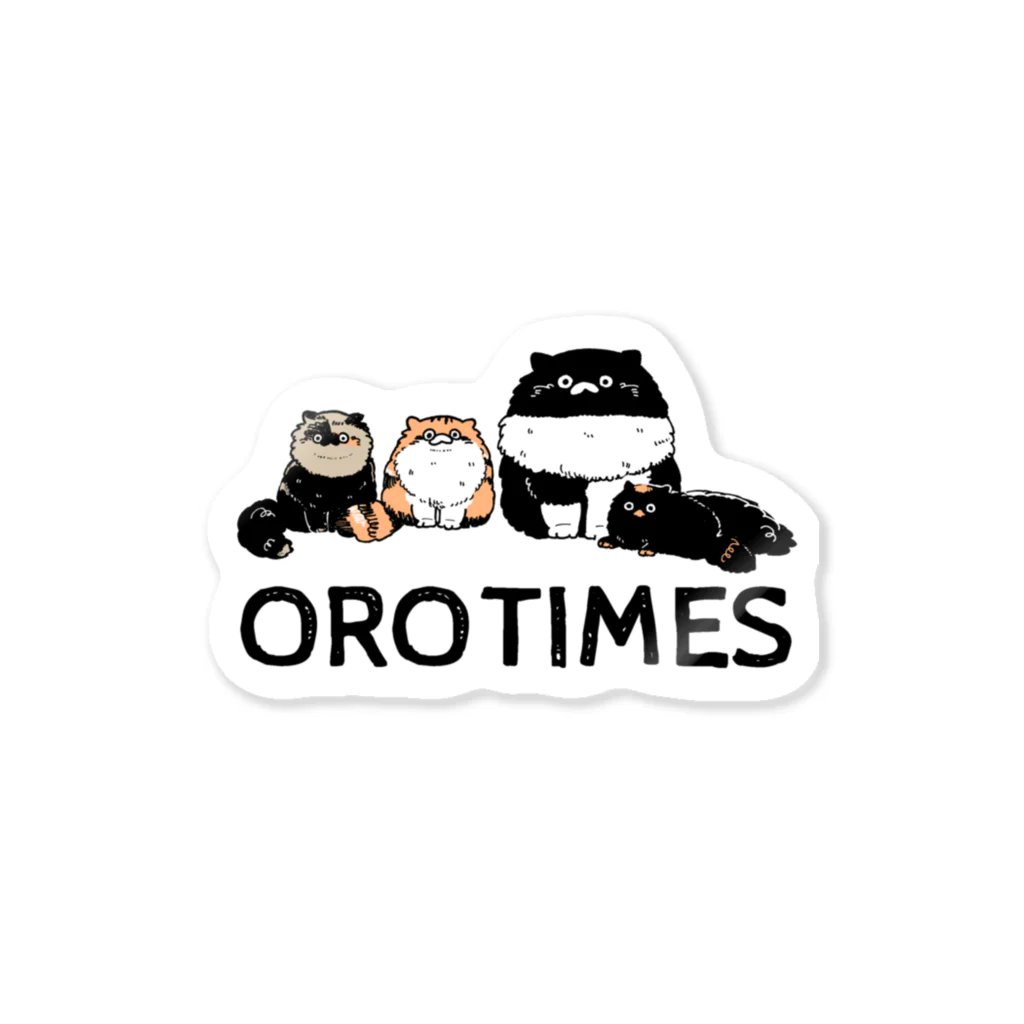 OROTIMESの4ニャン Sticker