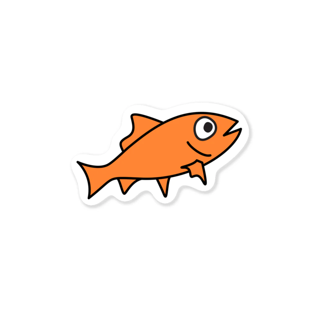 ゆるい生き物のゆるい金魚#3 ステッカー