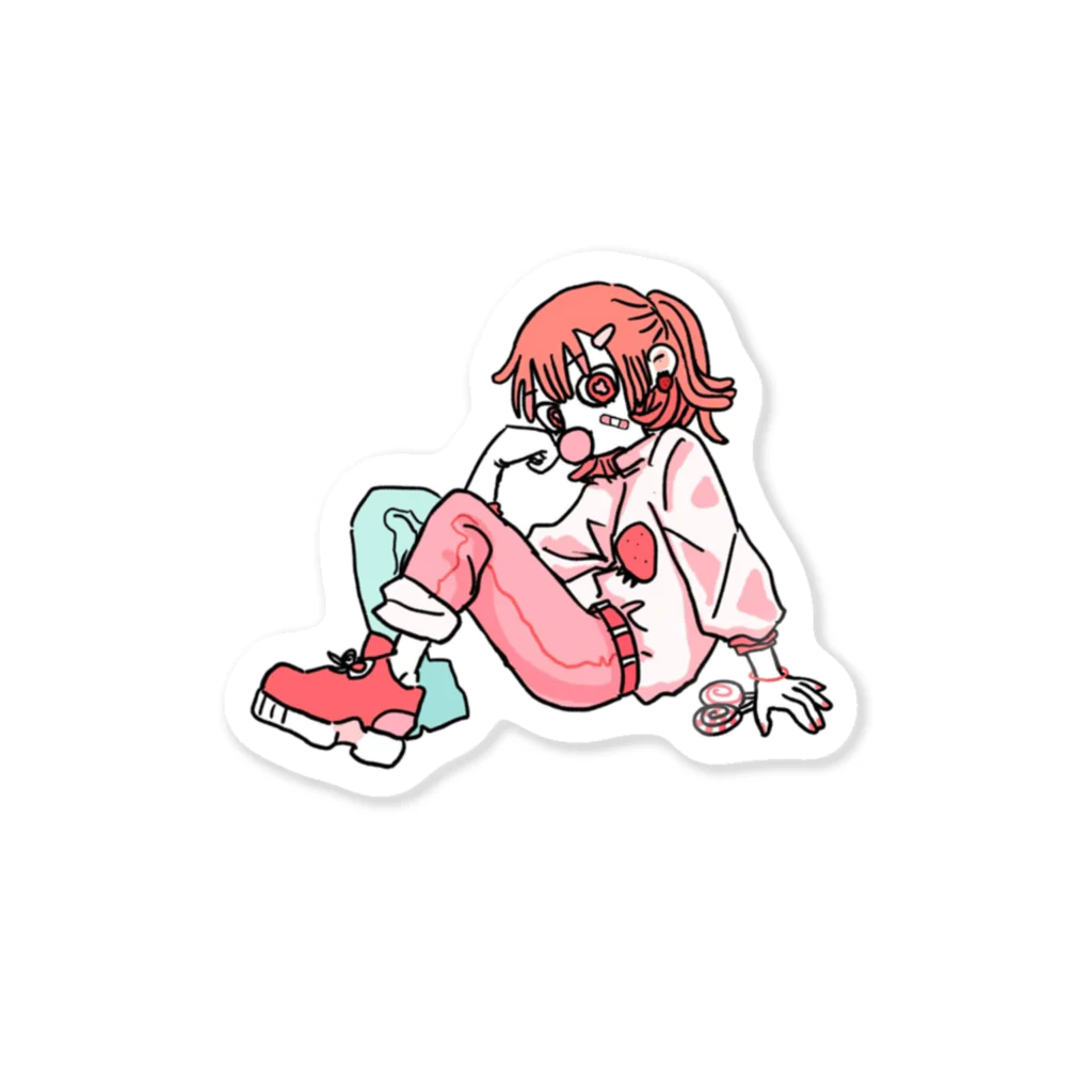 some__yaのPink Strawberry🍓 Sticker